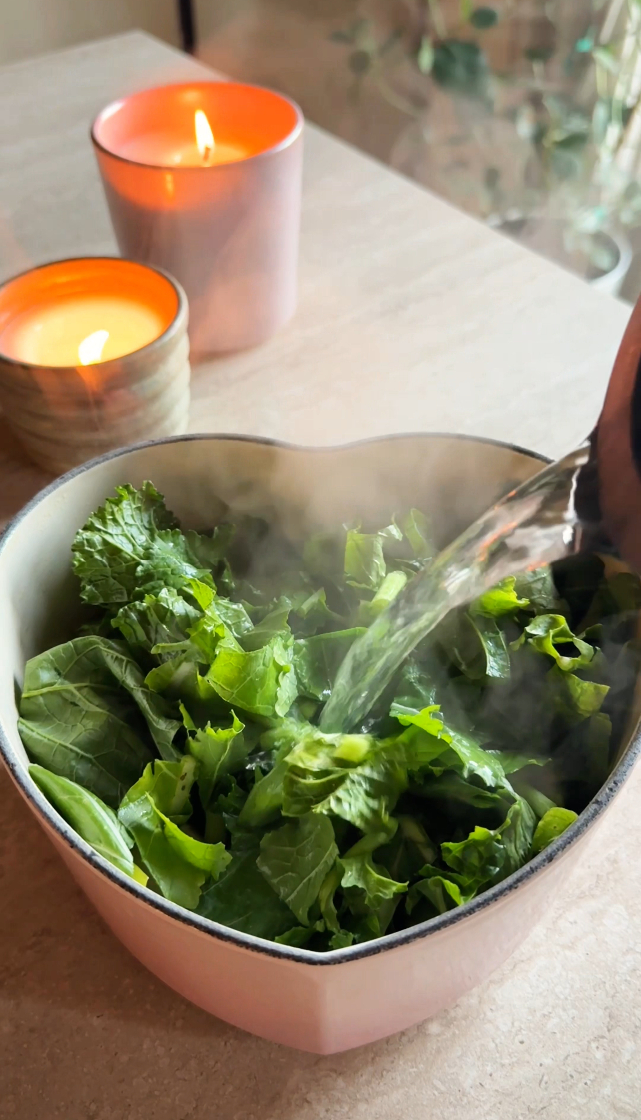 Vellutata di porri, patate e cime di rapa ricetta step 2