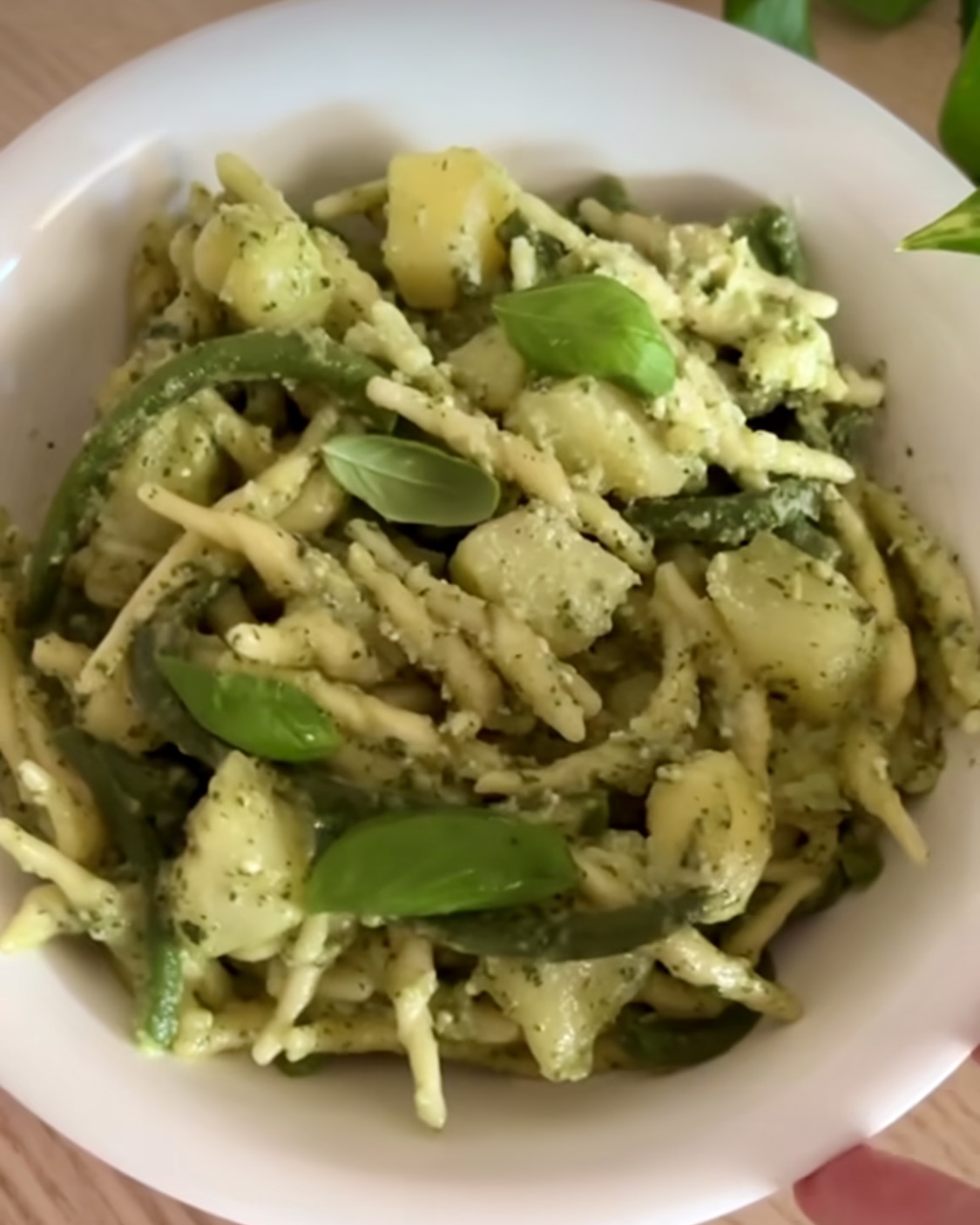 Trofie pesto, patate e fagiolini ricetta step 3