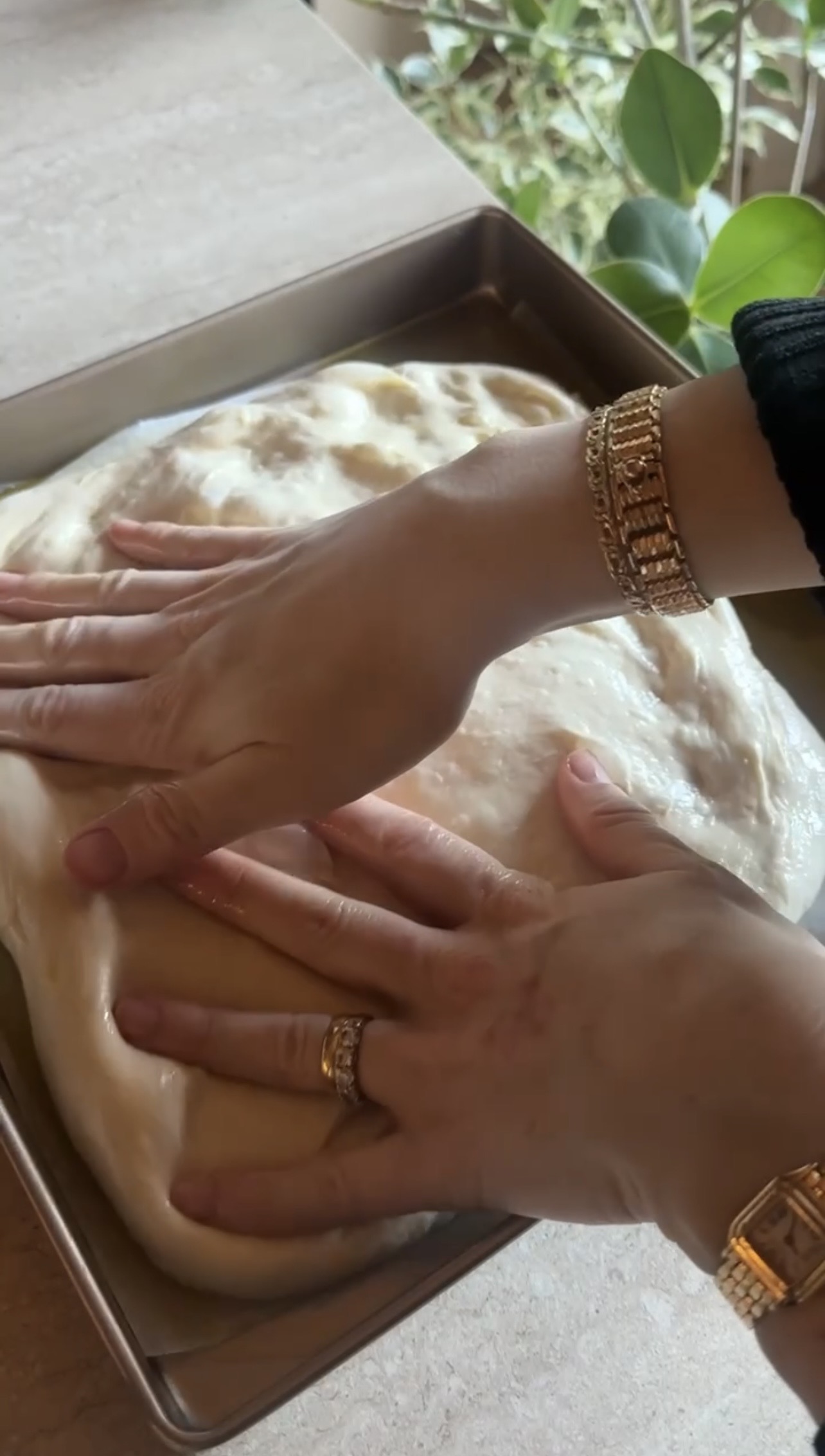 Focaccia con lievito madre ricetta step 5