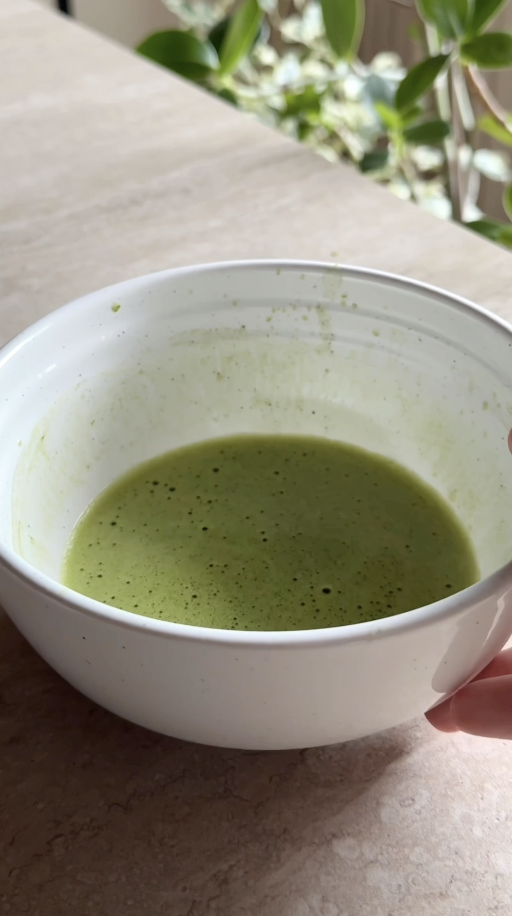 Iced matcha latte al lampone ricetta step 2