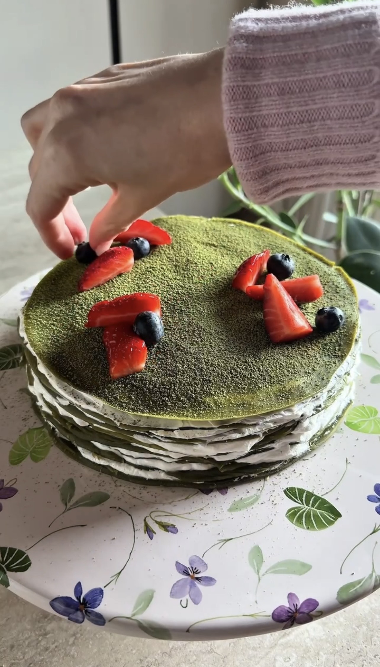 Torta mille crêpes al matcha ricetta step 6