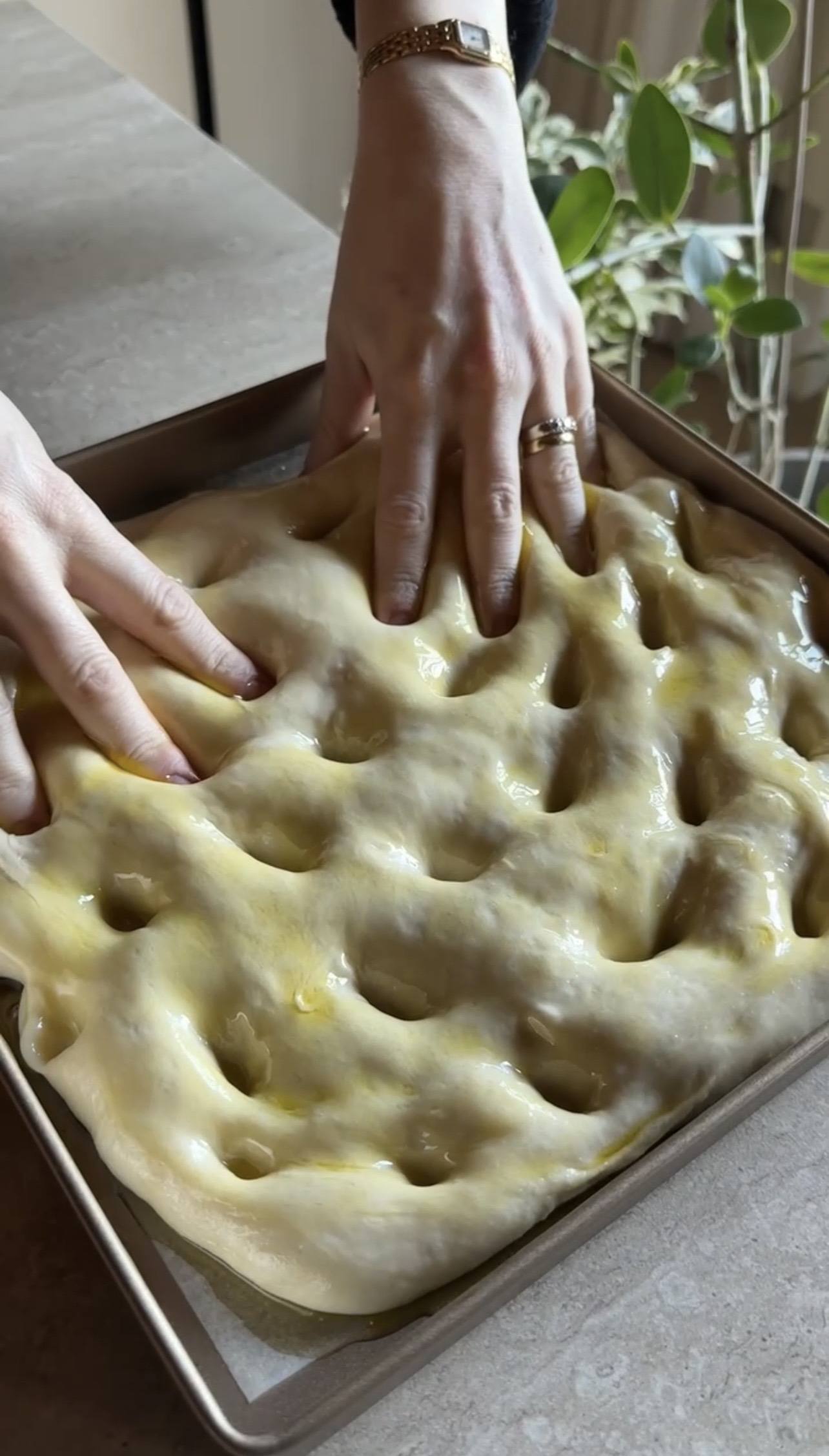 Focaccia con lievito madre ricetta step 6