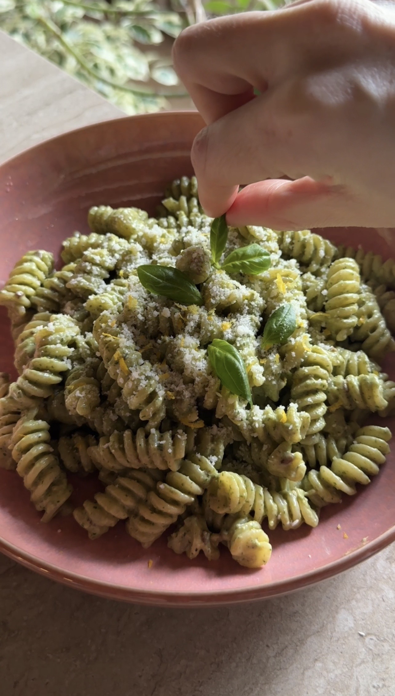 Pasta al pesto di semi ed erbe aromatiche ricetta step 3