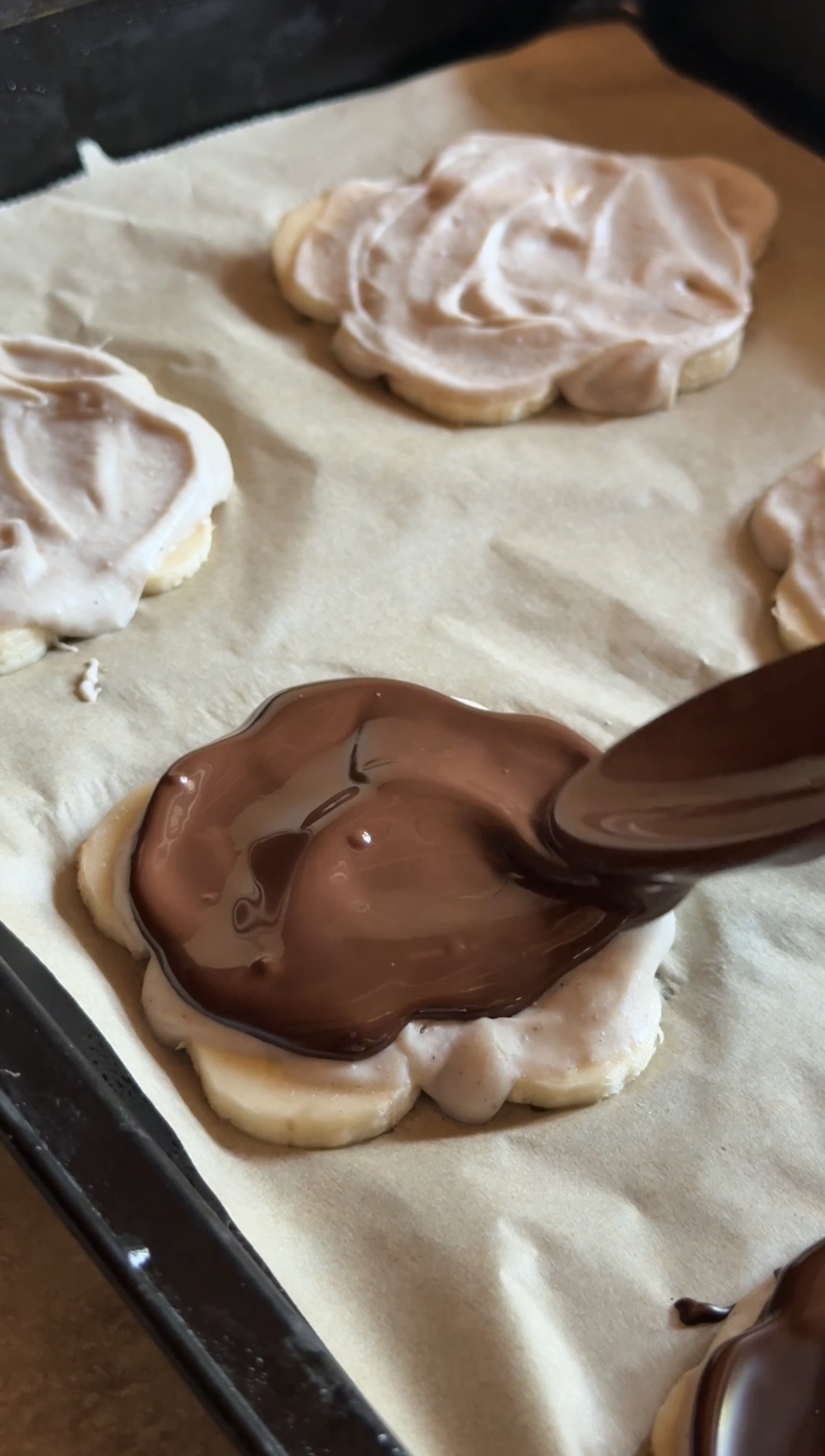 Fiorellini alla banana e cioccolato ricetta step 5