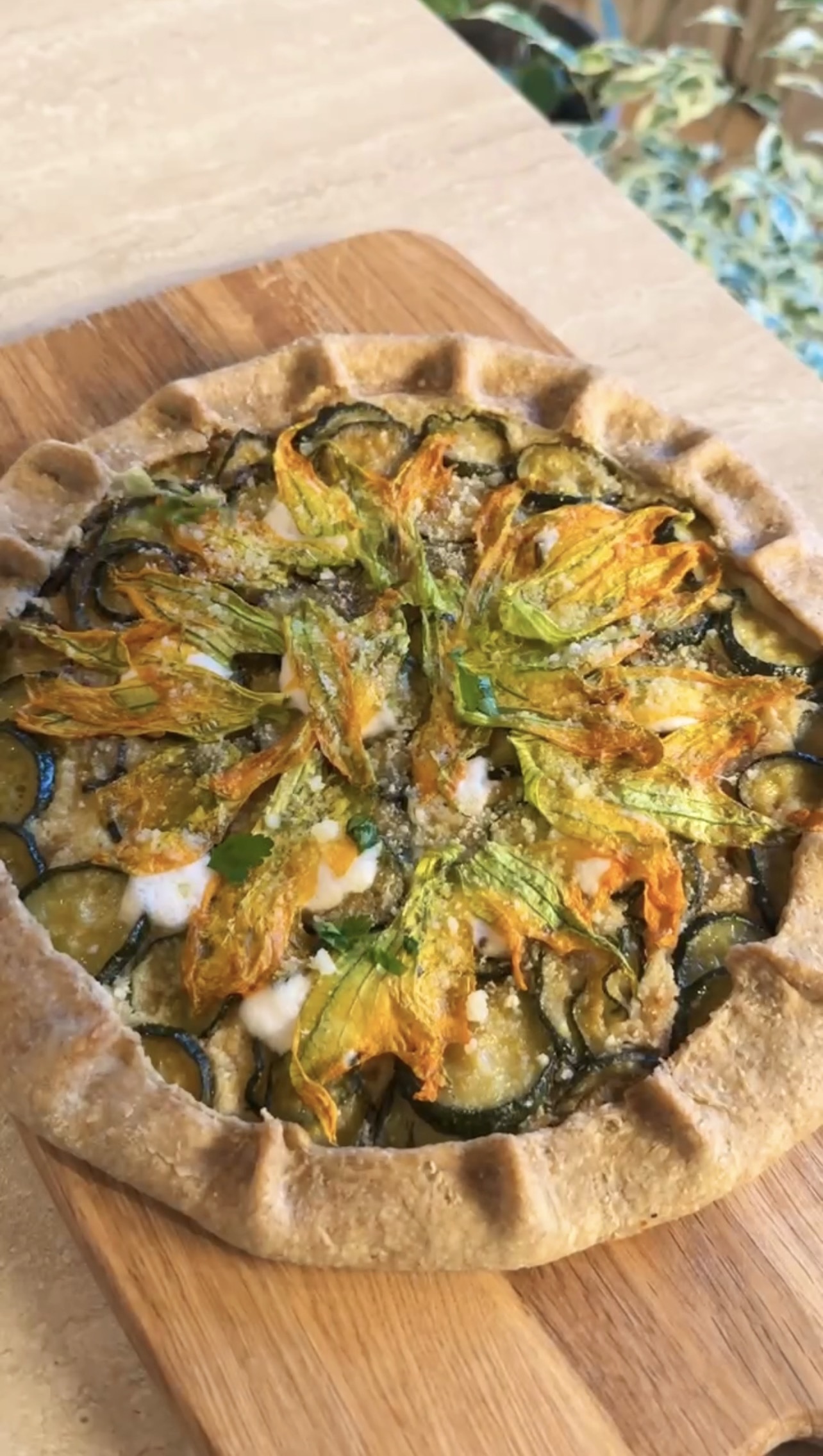 Torta salata con zucchine e fiori di zucca ricetta step 9