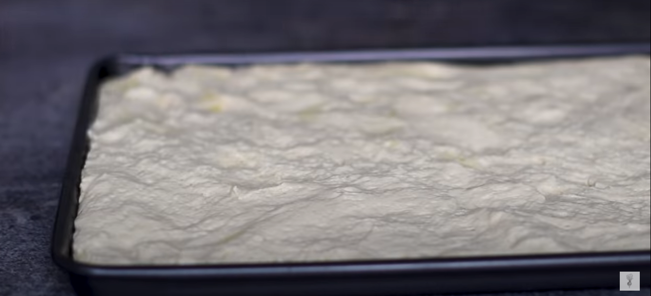 Focaccia senza impasto ricetta step 2
