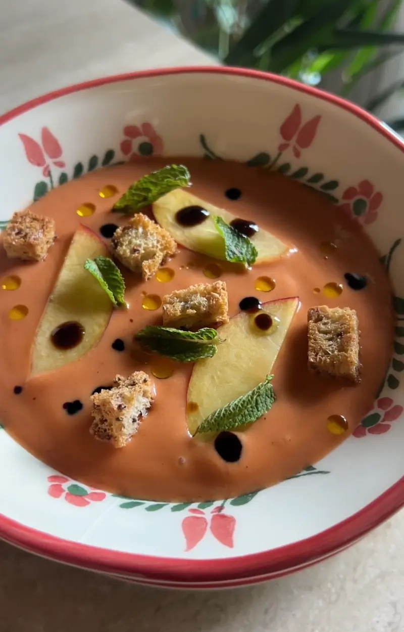 Gazpacho di nettarine ricetta