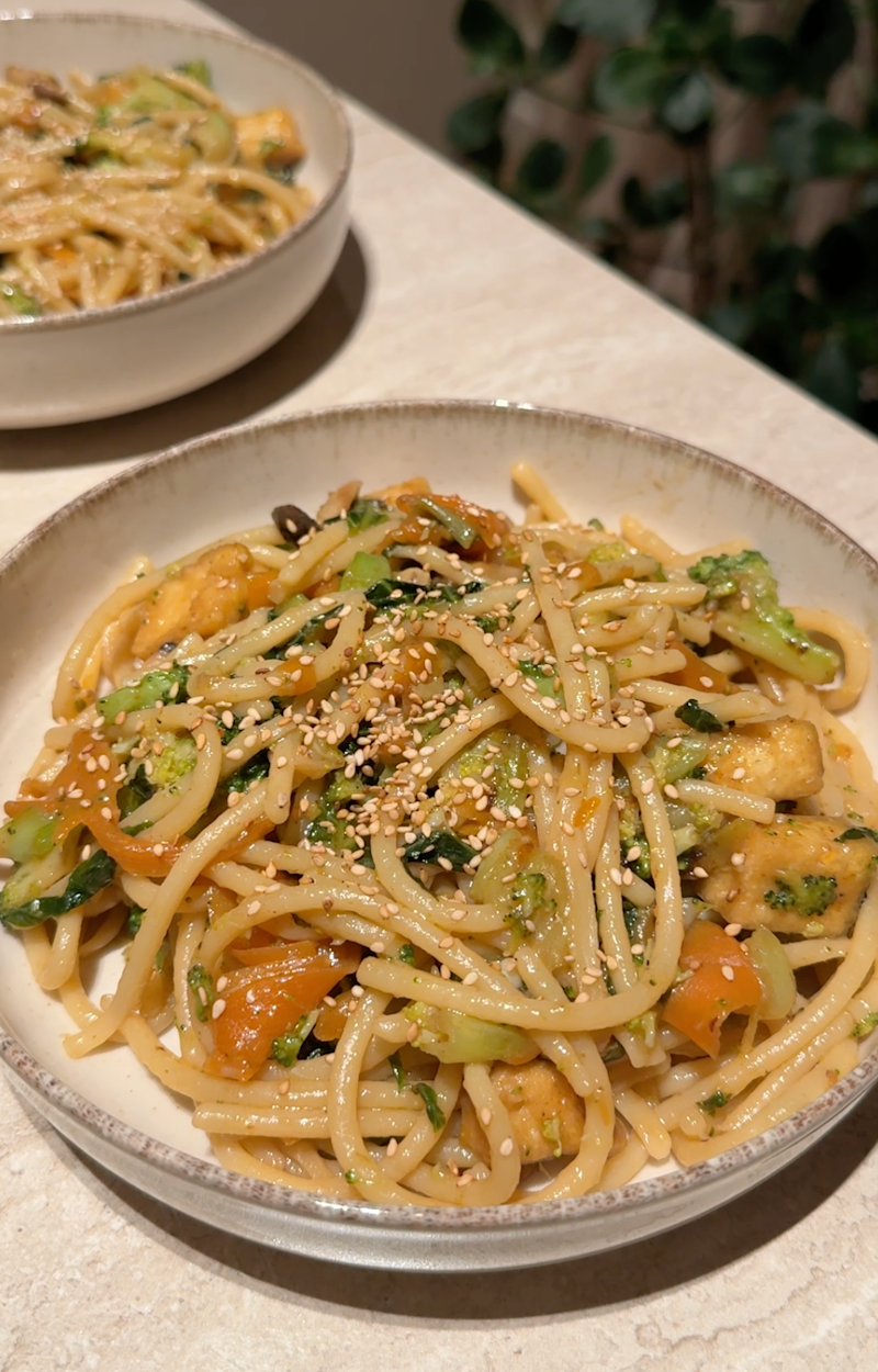 Noodles con verdure all’orientale ricetta