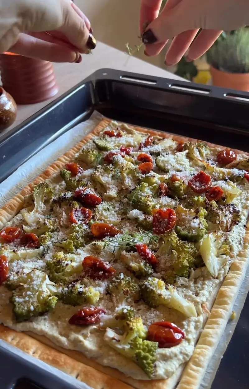 Torta salata al cavolo romano ricetta