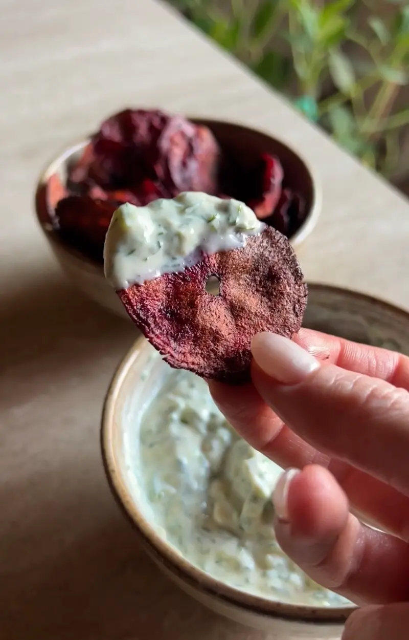 Chips di barbabietola ricetta