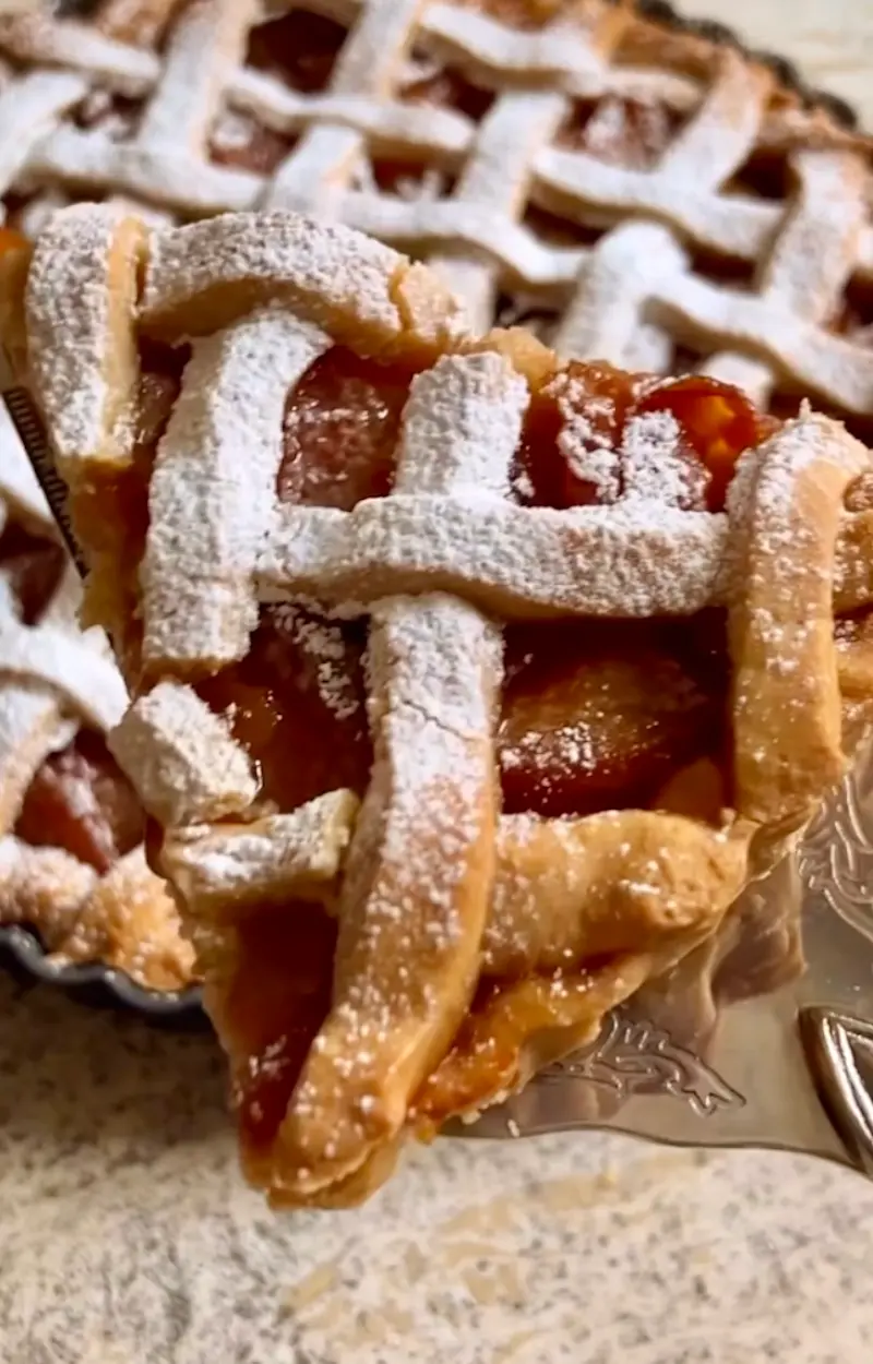 Crostata vegetale alle pesche ricetta