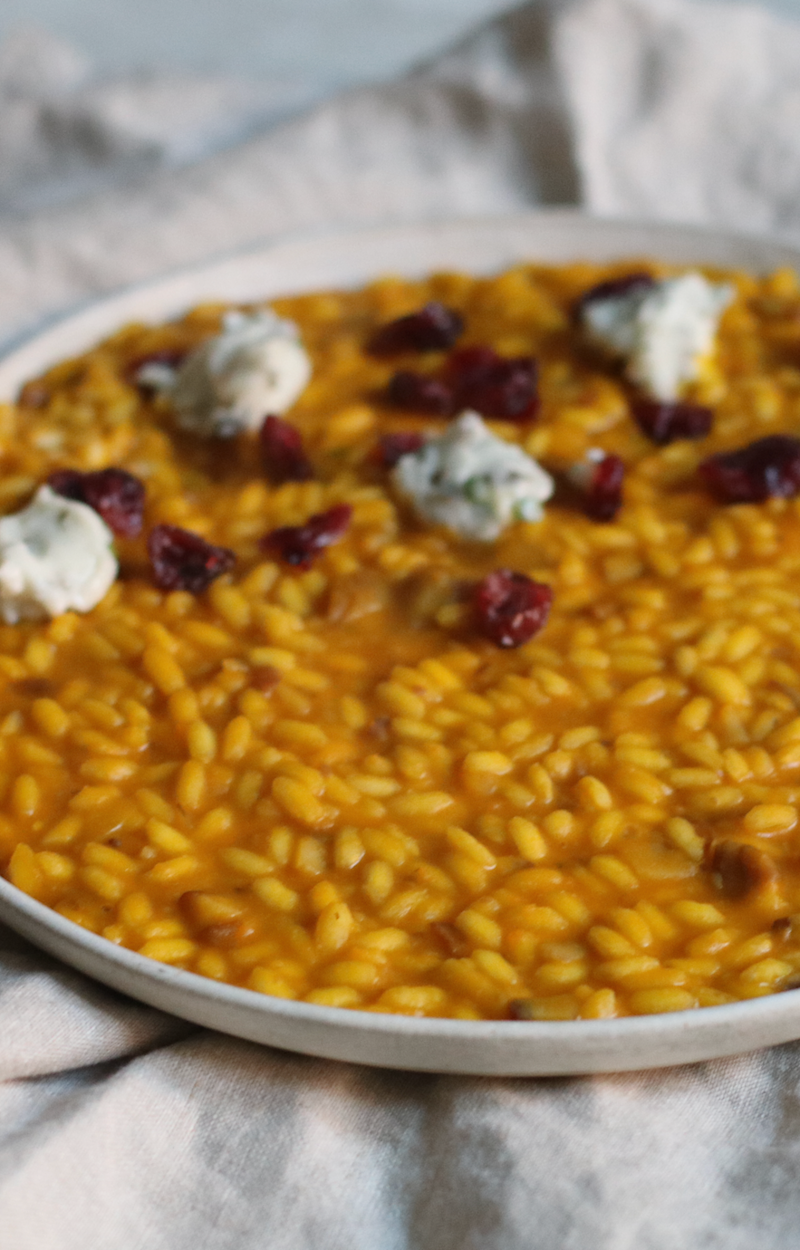 Risotto con zucca e castagne ricetta