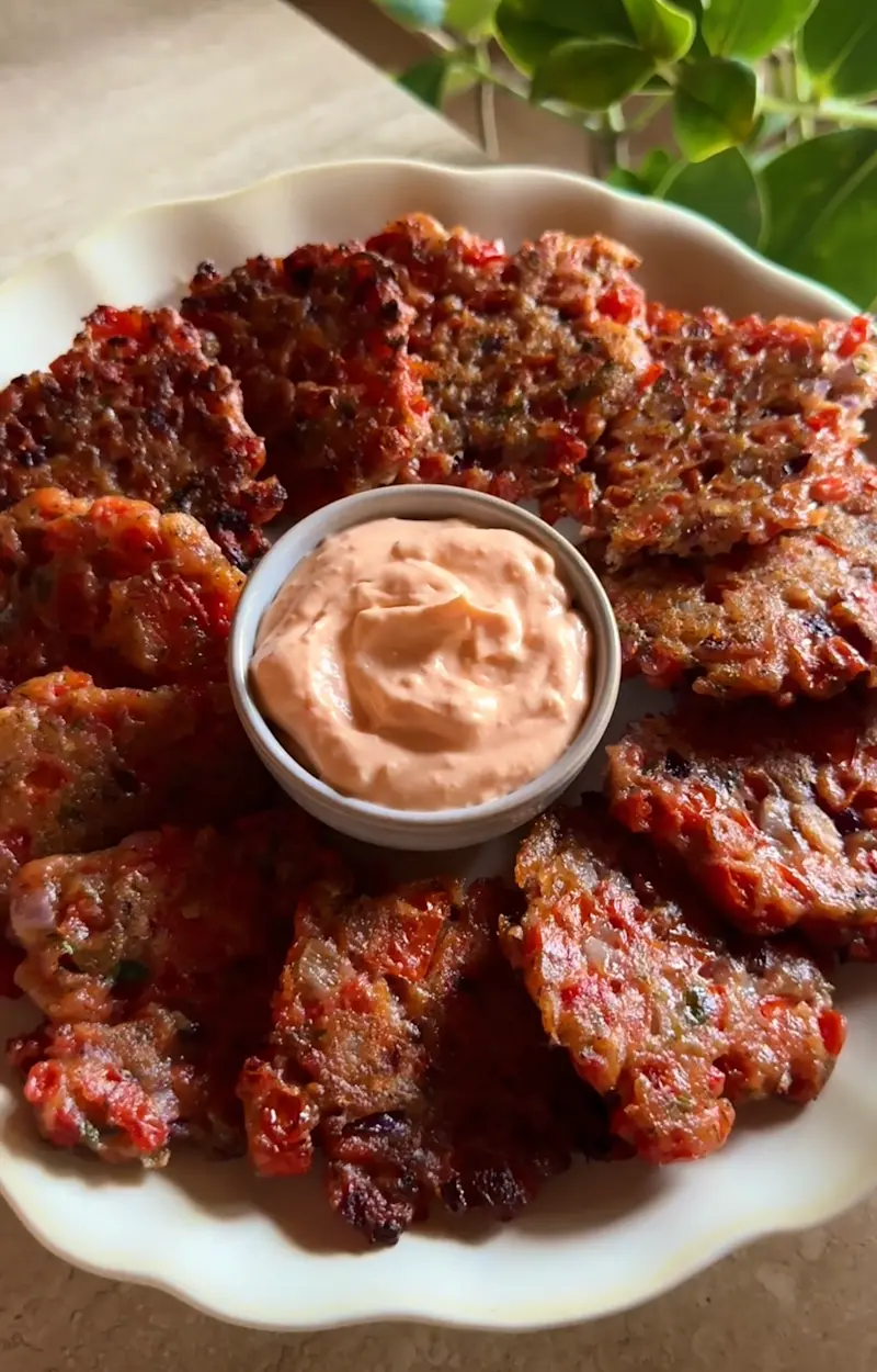 Tomato fritters ricetta