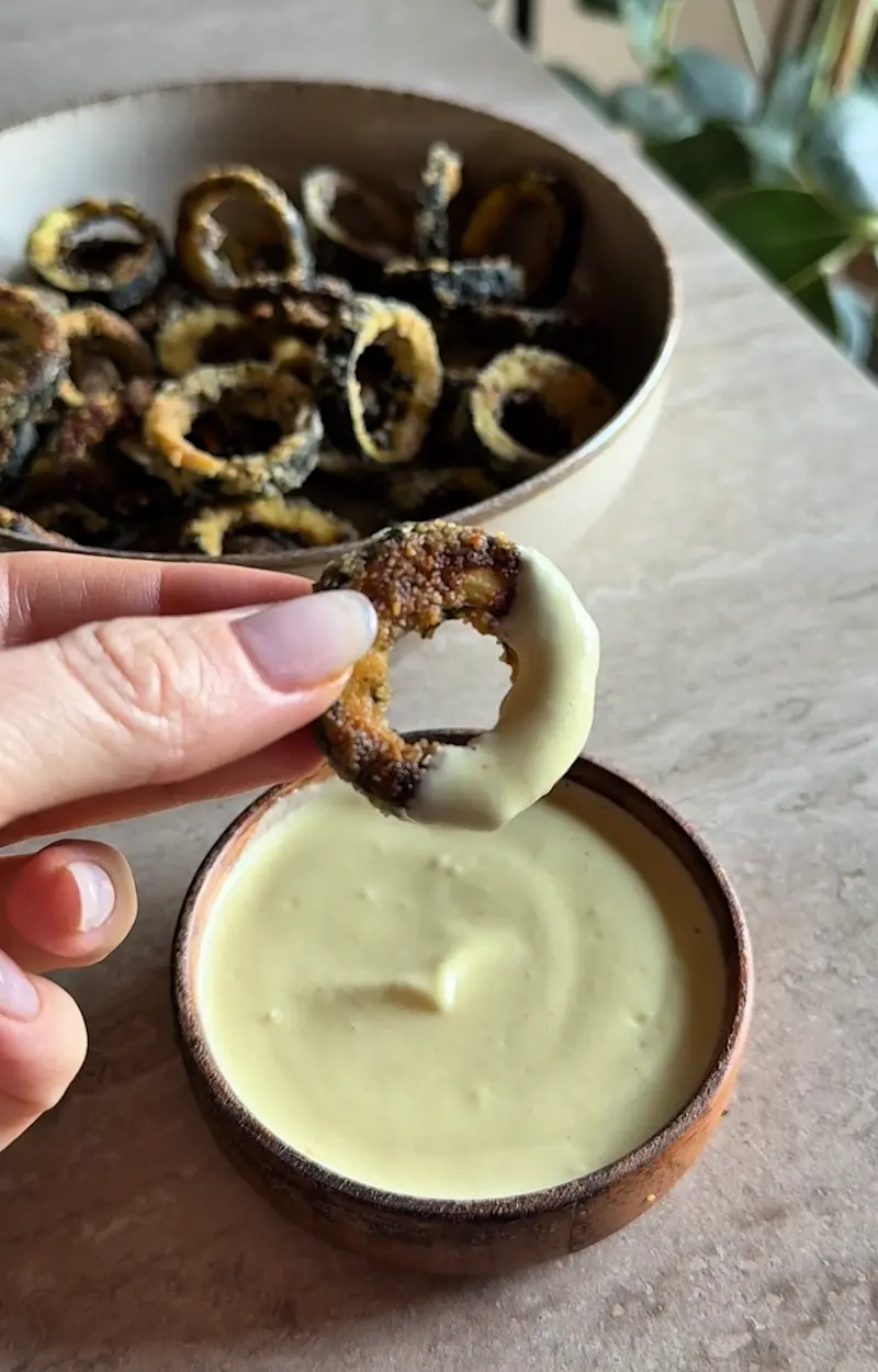 Anelli di zucchine ricetta