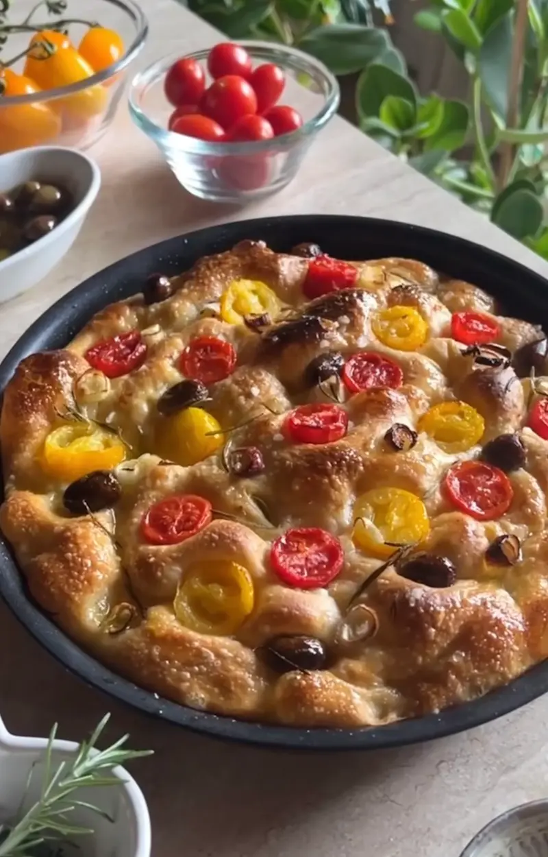 Focaccia estiva ricetta