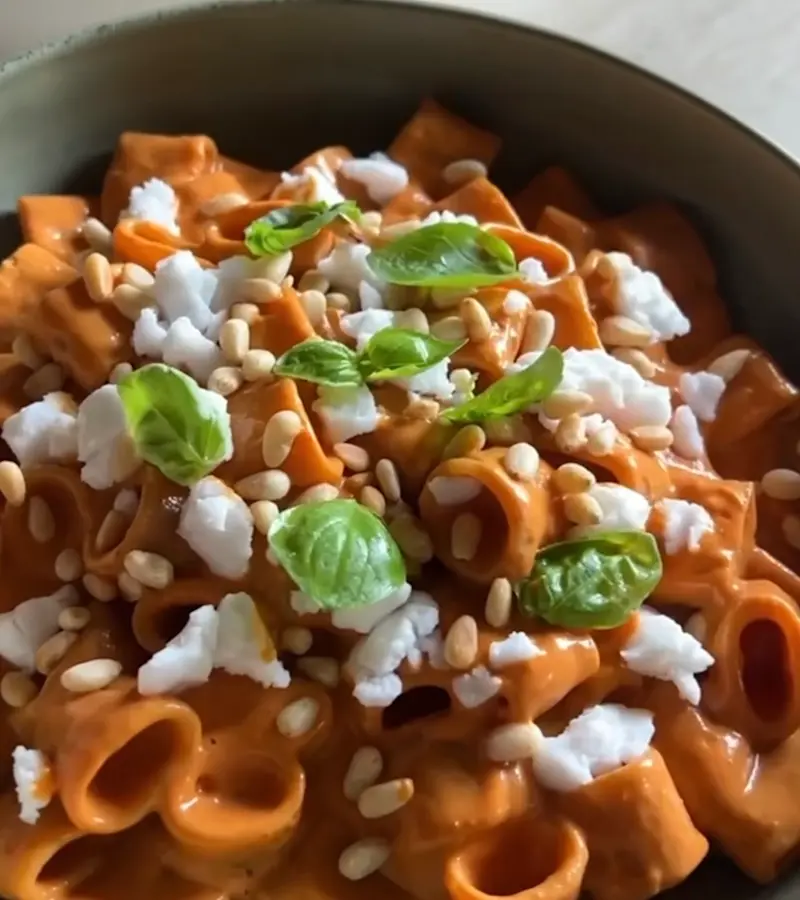 Pasta estiva con crema di verdure ricetta