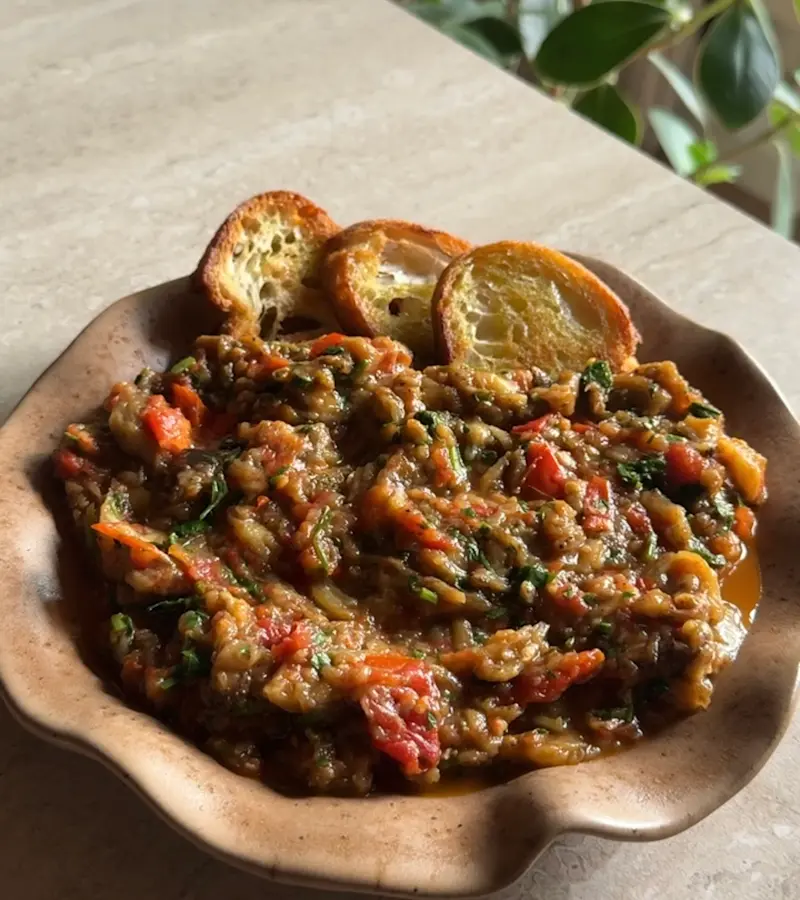 Crema di melanzane e pomodori ricetta