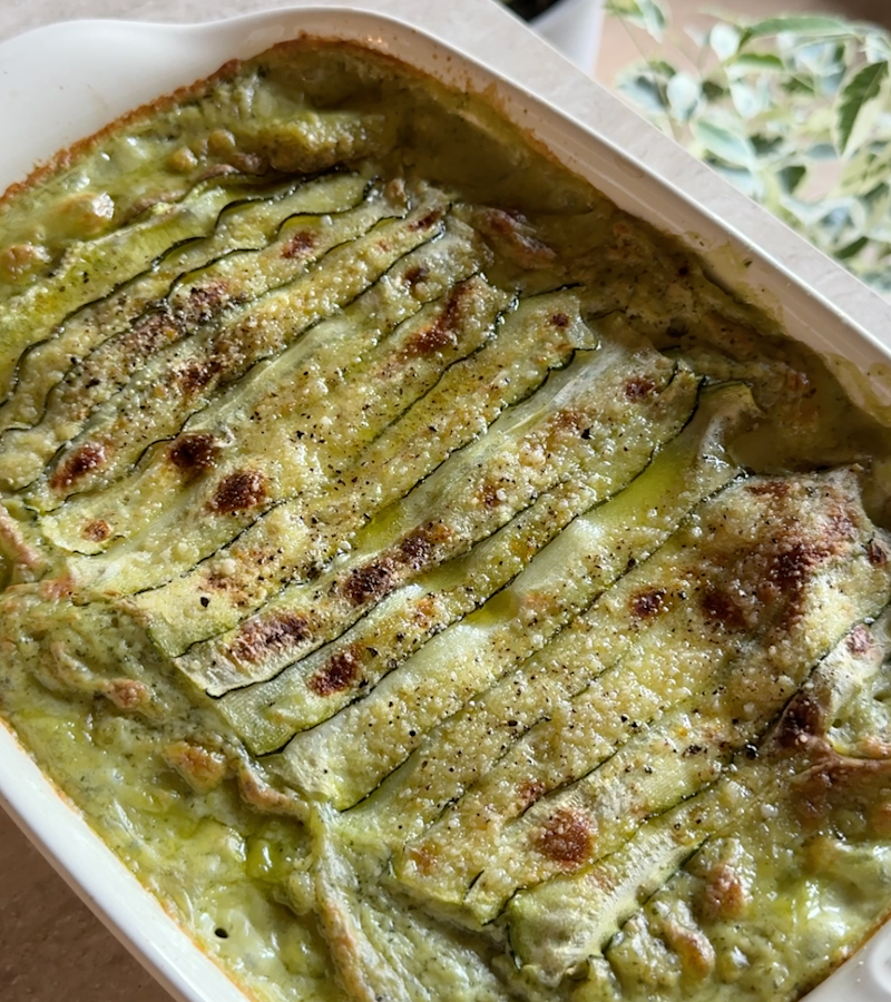 Lasagne con zucchine, pesto e limone ricetta