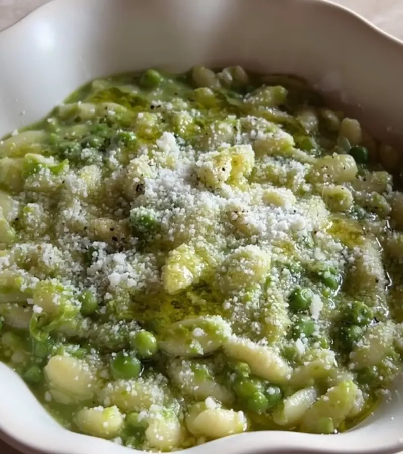 Pasta ai piselli ricetta
