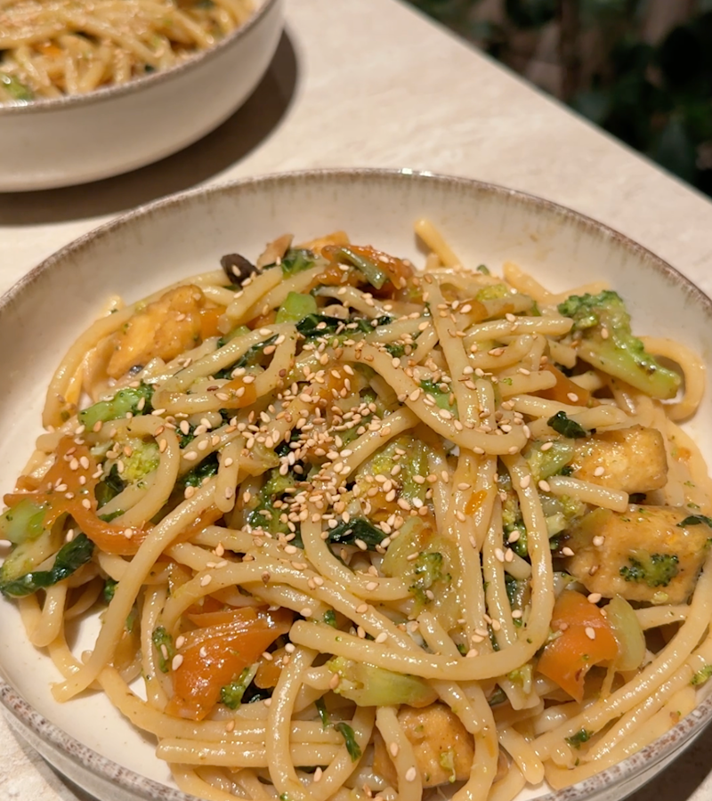 Noodles con verdure all’orientale ricetta