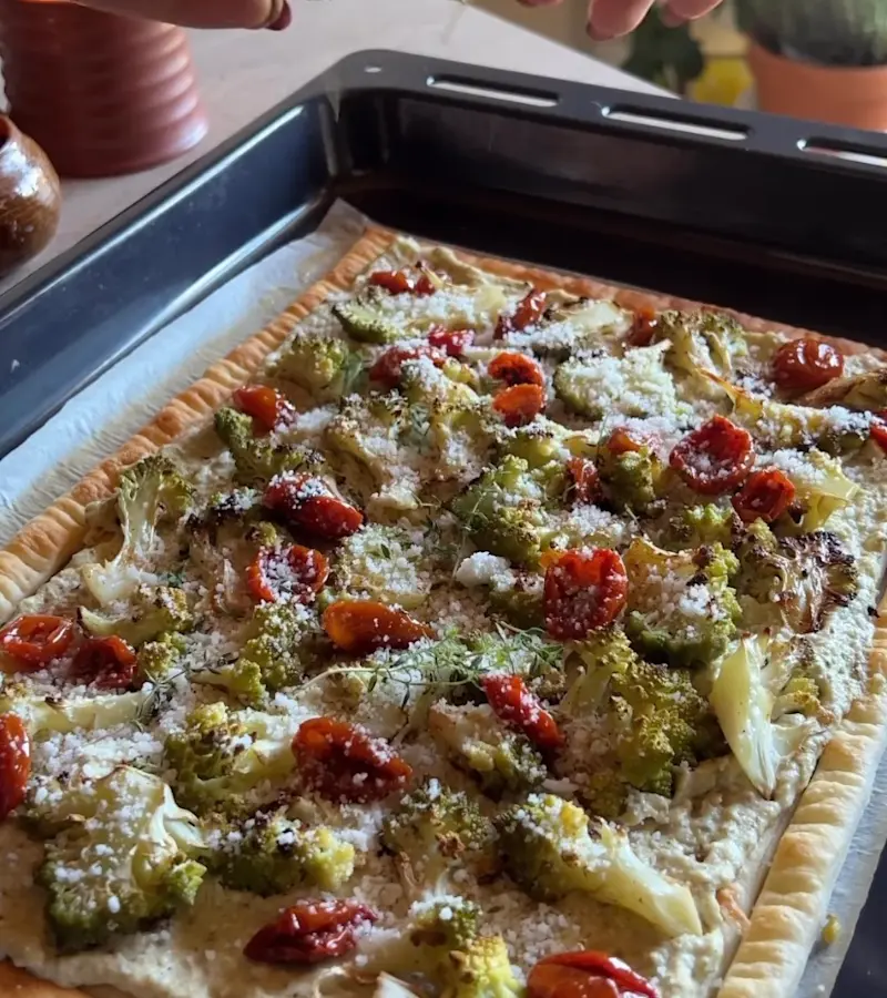 Torta salata al cavolo romano ricetta