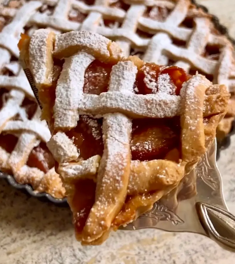 Crostata vegetale alle pesche ricetta