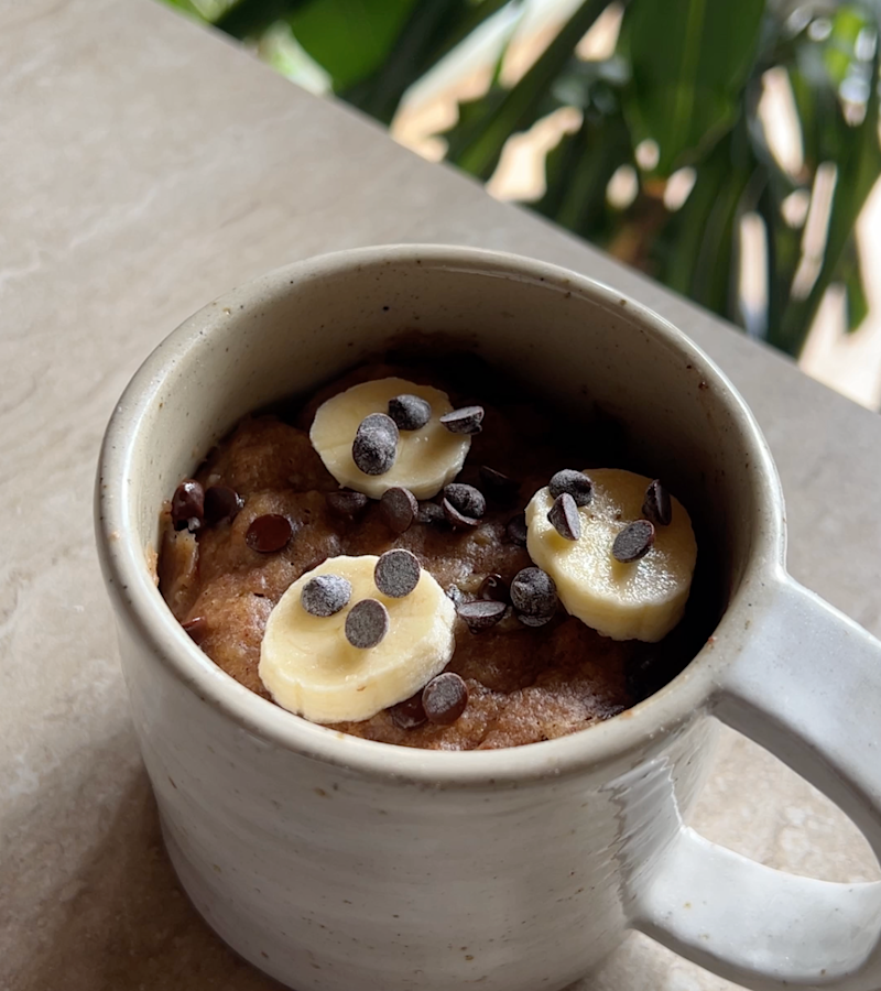 Banana bread in tazza ricetta