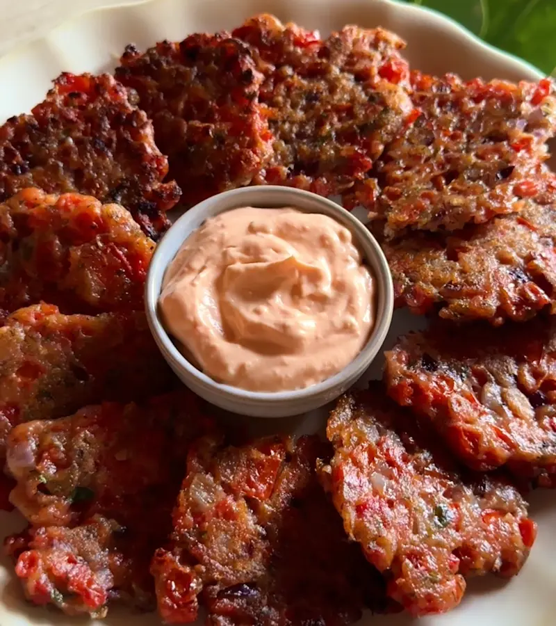 Tomato fritters ricetta