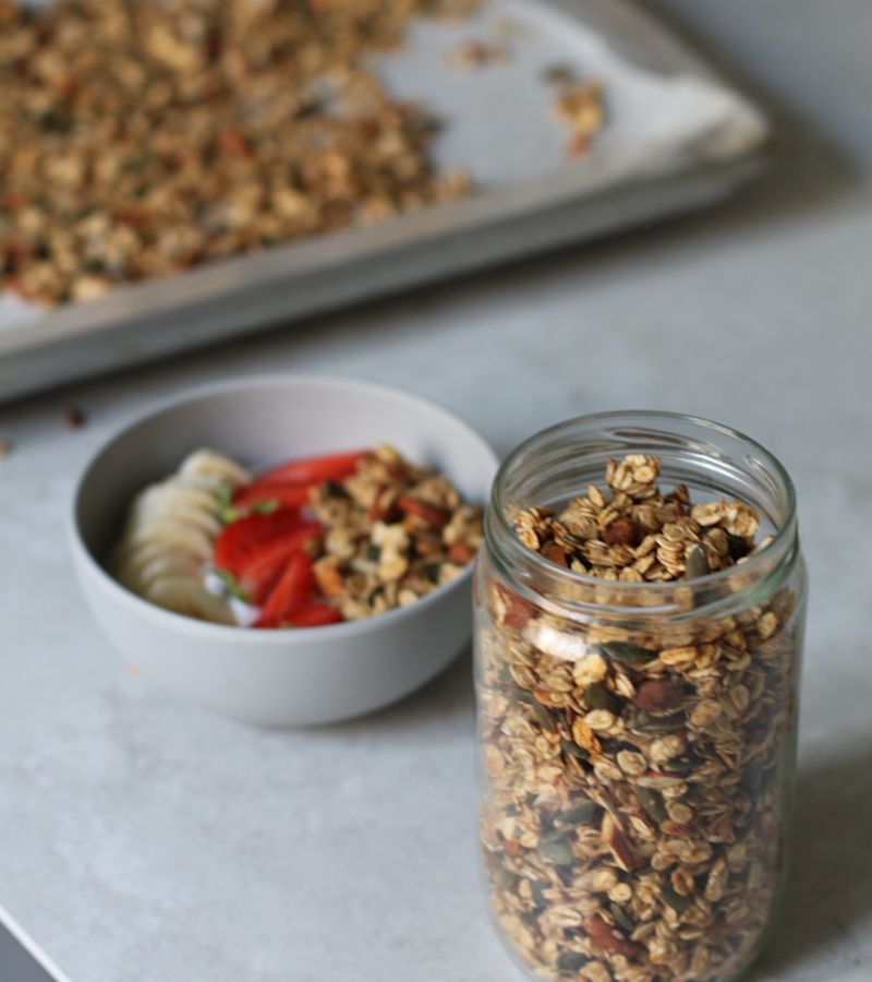 Granola vegan fatta in casa  ricetta