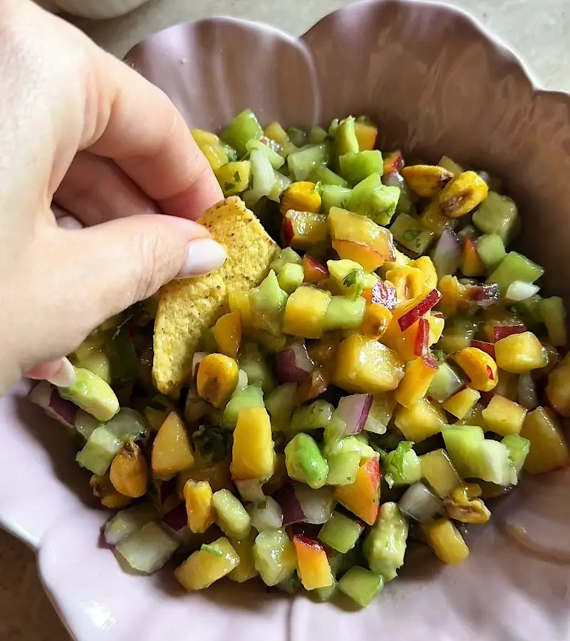 Ceviche di nettarine ricetta