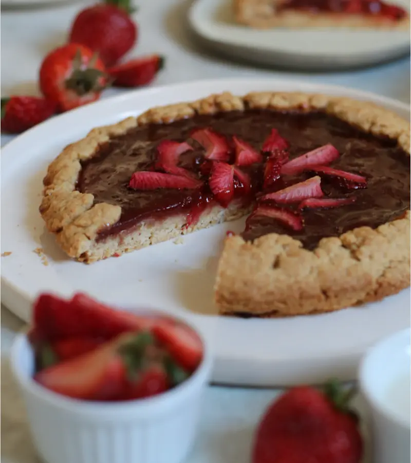 Crostata di fragole vegana ricetta
