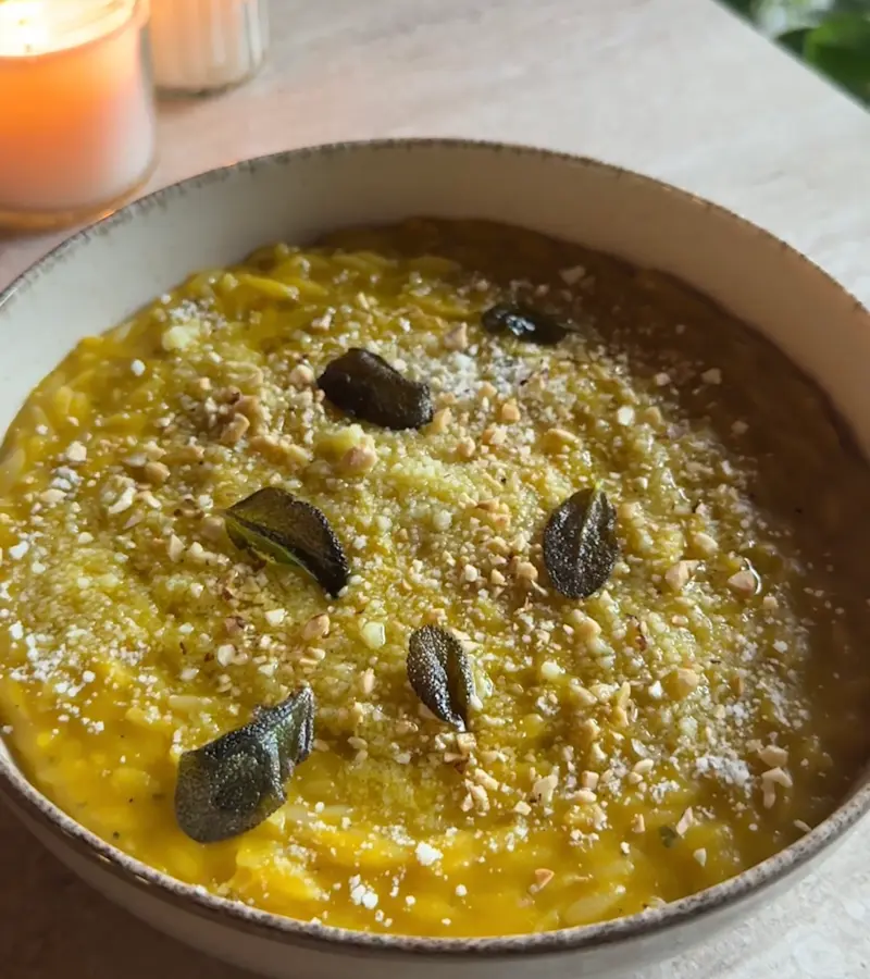 Pastina zucca e miso ricetta